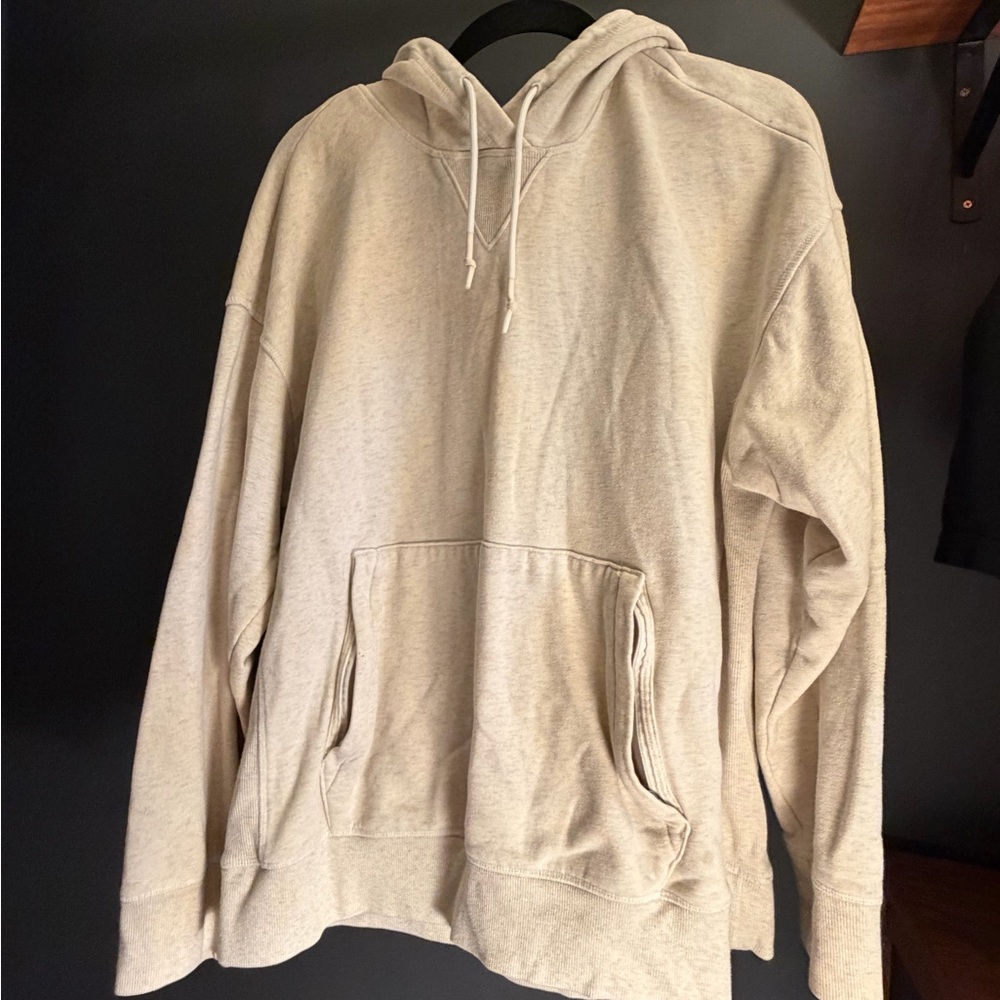All in Motion Cream and Gray Hoodie